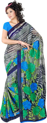 

MannMohh Printed Daily Wear Georgette Saree(Multicolor)