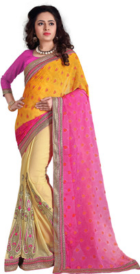 

Stylezone Embroidered Fashion Georgette Saree(Multicolor)