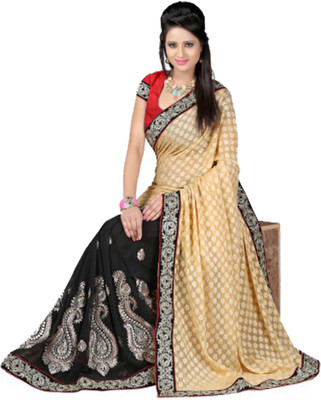 

Anushree Saree Self Design Bhagalpuri Khadi Saree(Multicolor), Black