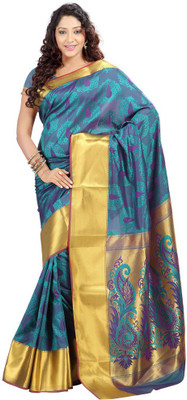 

Manthan Printed Daily Wear Art Silk Saree(Grey, Yellow), Grey & gold