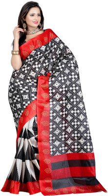 

Softdeal Printed Bhagalpuri Printed Silk Saree(Multicolor)