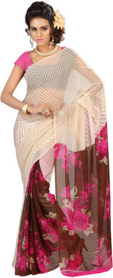 

Party Wear Dresses Printed Fashion Georgette Saree(Multicolor)