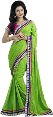 

Party Wear Dresses Embroidered Fashion Georgette Saree(Multicolor), Multicolor394