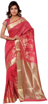 

Lovely Look Printed Daily Wear Cotton Saree(Pink)