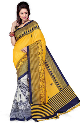 

Cenizas Printed Fashion Cotton Saree(Multicolor), Yellow