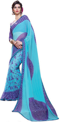 

RIDHAM SAREES Printed Daily Wear Georgette Saree(Multicolor)