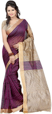 

Anushree Saree Self Design Banarasi Handloom Cotton Slub Saree(Red)