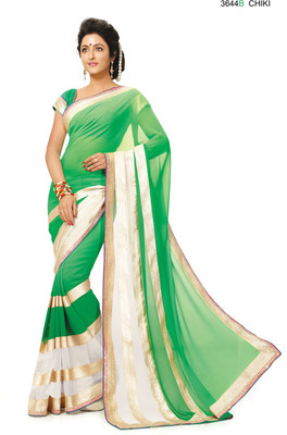 

Ridham Sarees Self Design Fashion Georgette Saree(Pack of 3, Multicolor)