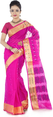 

Hawai Self Design Tant Cotton Saree(Pink)