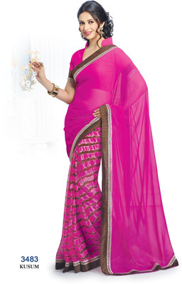 

Ridham Sarees Printed Fashion Handloom Georgette Saree(Multicolor)