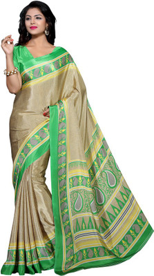 

Sunaina Printed Mysore Crepe Saree(Multicolor)