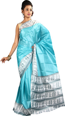

Anushree Saree Solid Fashion Silk Saree(Multicolor), Green