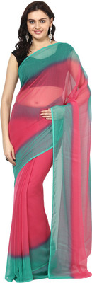 

Aksara Printed Daily Wear Chiffon Saree(Multicolor), Pink