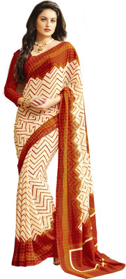 

Khushali Self Design, Printed Fashion Georgette Saree(Red, Beige, Multicolor), Beige;multicolor;red