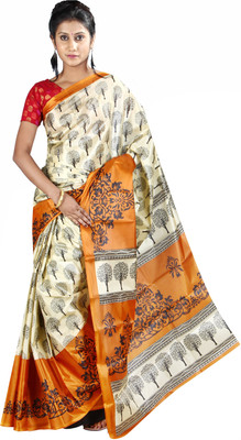 

Anushree Saree Printed Fashion Silk Saree(Multicolor), Yellow