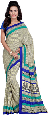 

Goodfeel Geometric Print Fashion Silk Saree(Multicolor), Blue
