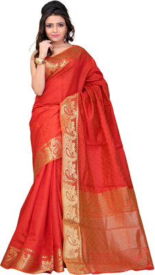 

It's Banii Woven Kanjivaram Silk Saree(Black)