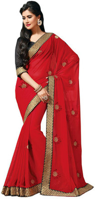 

Indian Wear Online Printed Fashion Pure Chiffon Saree(Multicolor), Multicolor436
