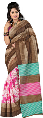 

Softdeal Printed Bhagalpuri Printed Silk Saree(Multicolor)