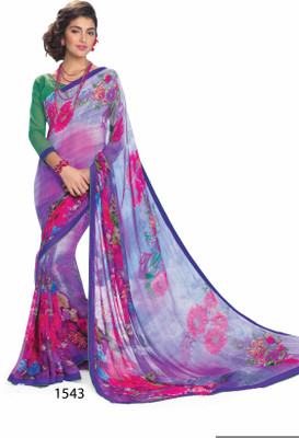 

Ridham Sarees Printed Fashion Handloom Georgette Saree(Multicolor)