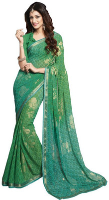 

Vishal Printed Bollywood Georgette Saree(Green)