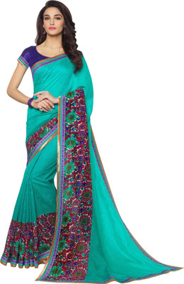 

Brijraj Printed Fashion Art Silk Saree(Green)