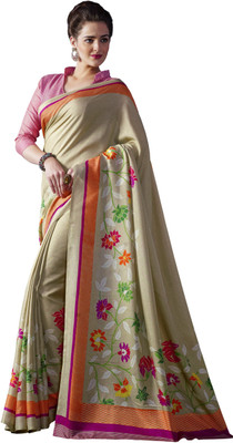 

Sunaina Printed Fashion Cotton Saree(Multicolor)
