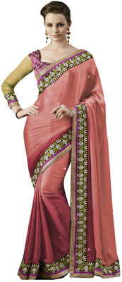 

Ewows Solid Fashion Jacquard Saree(Maroon)