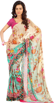 

Indian Wear Online Printed Fashion Art Silk Saree(Multicolor), Multicolor357