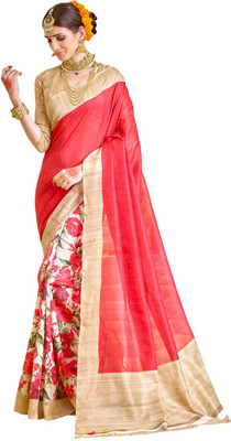 

Vastrakala Printed Bollywood Art Silk Saree(Multicolor)