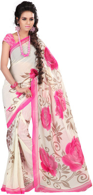 

Indian Wear Online Printed Fashion Georgette Saree(Multicolor), Multicolor128