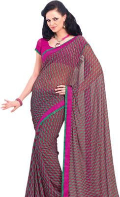 

Vishal Self Design Bollywood Georgette Saree(Maroon)