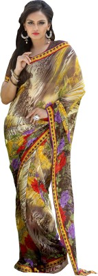 

Manthan Printed Daily Wear Georgette Saree(Multicolor), Multi