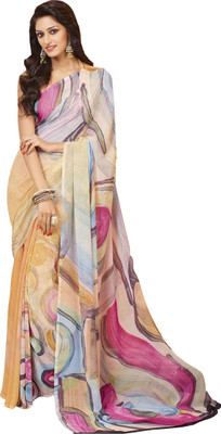

Vishal Self Design Bollywood Georgette Saree(Multicolor)