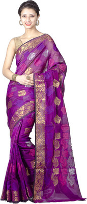 

Chandrakala Self Design Banarasi Art Silk Saree(Purple)