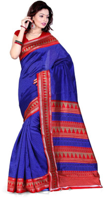 

Cenizas Printed Fashion Art Silk Saree(Multicolor), Blue