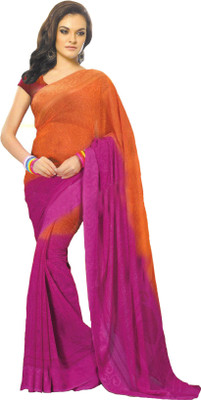 

Banjaraindia Self Design Fashion Synthetic Georgette Saree(Pink), Pink/orange