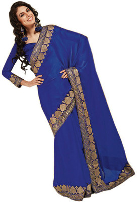 

Party Wear Dresses Printed Fashion Pure Chiffon Saree(Multicolor), Multicolor335