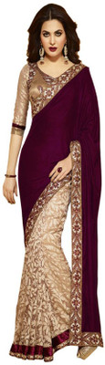 

Aksh Fashion Embroidered Fashion Georgette Saree(Maroon)