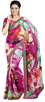 

Ewows Printed Fashion Georgette Saree(Multicolor)