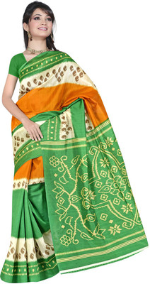 

Parisha Printed Daily Wear Art Silk Saree(Green, Yellow)