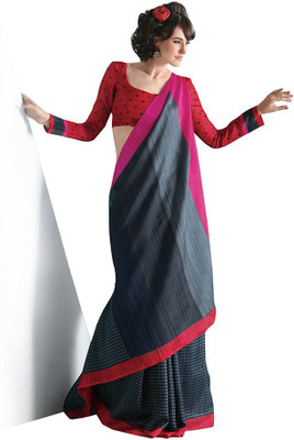 

Indian Wear Online Printed Fashion Cotton Saree(Grey)