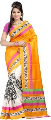 

Vishakha Fashion Printed Fashion Pure Silk Saree(Multicolor), Multi color