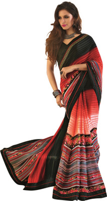 

Brijraj Striped Fashion Georgette Saree(Multicolor)