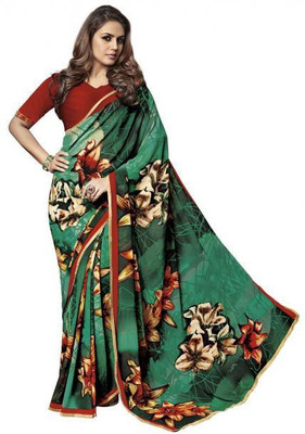

Vipul Printed Fashion Georgette Saree(Green)