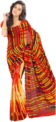 

Party Wear Dresses Printed Fashion Art Silk Saree(Multicolor), Multicolor223