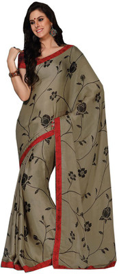 

Indian Wear Online Printed Fashion Pure Chiffon Saree(Multicolor), Multicolor462