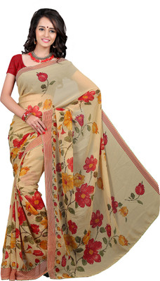 

Khoobee Self Design, Printed Fashion Chiffon Saree(Beige, Multicolor, Maroon), Beige;maroon;multicolor