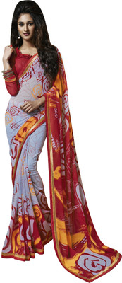 

Jiya Self Design, Printed Fashion Georgette Saree(Grey, Red, Multicolor), Grey;multicolor;red