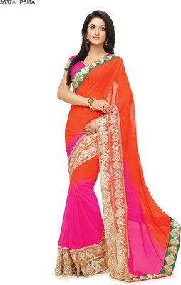 

Ridham Sarees Self Design Fashion Georgette Saree(Multicolor)